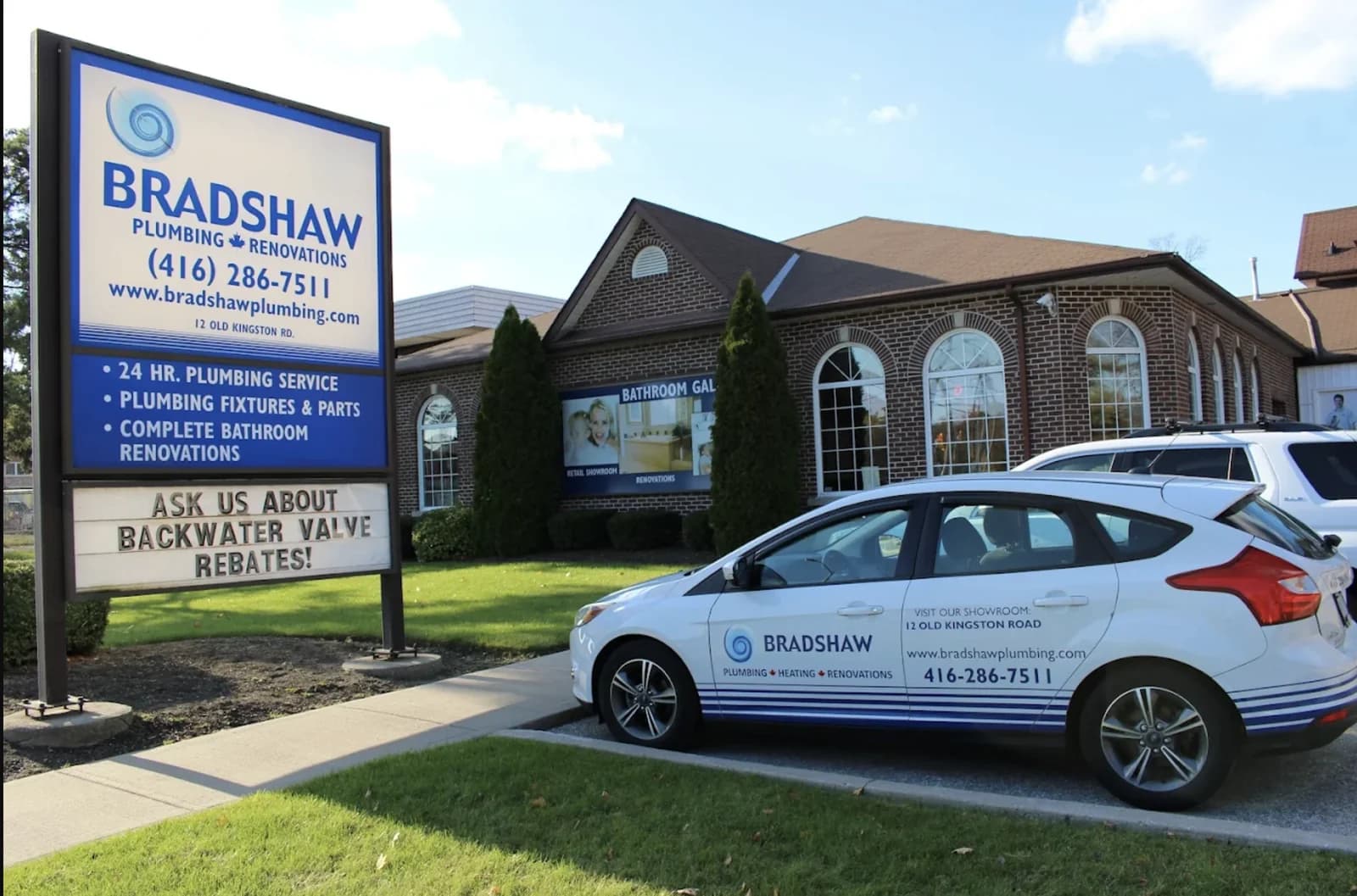 Bradshaw Plumbing storefront and showroom exterior